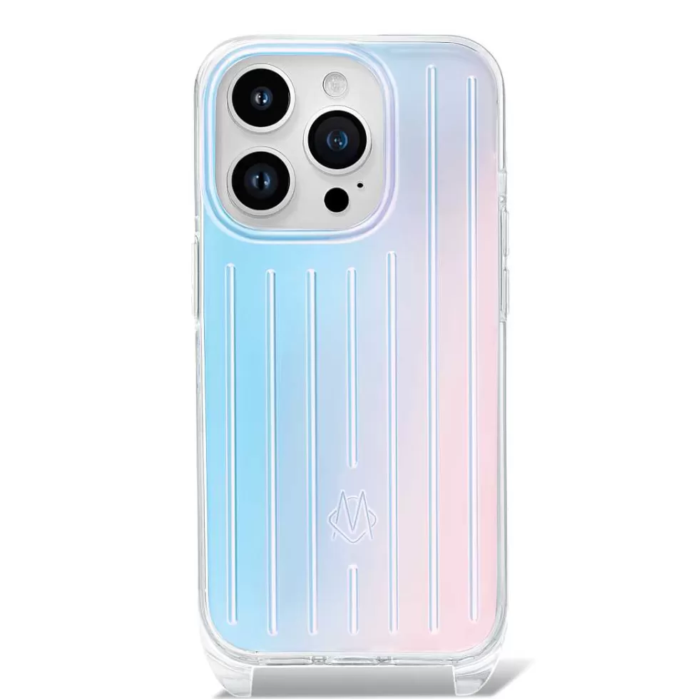 RIMOWA Polycarbonate^Tech Accessories - Polycarbonate Iridescent Case For Iphone 15 Pro With Strap
